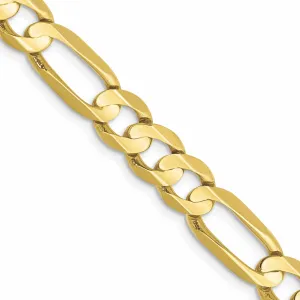 10k Yellow Gold Light Figaro Chain 6.75MM