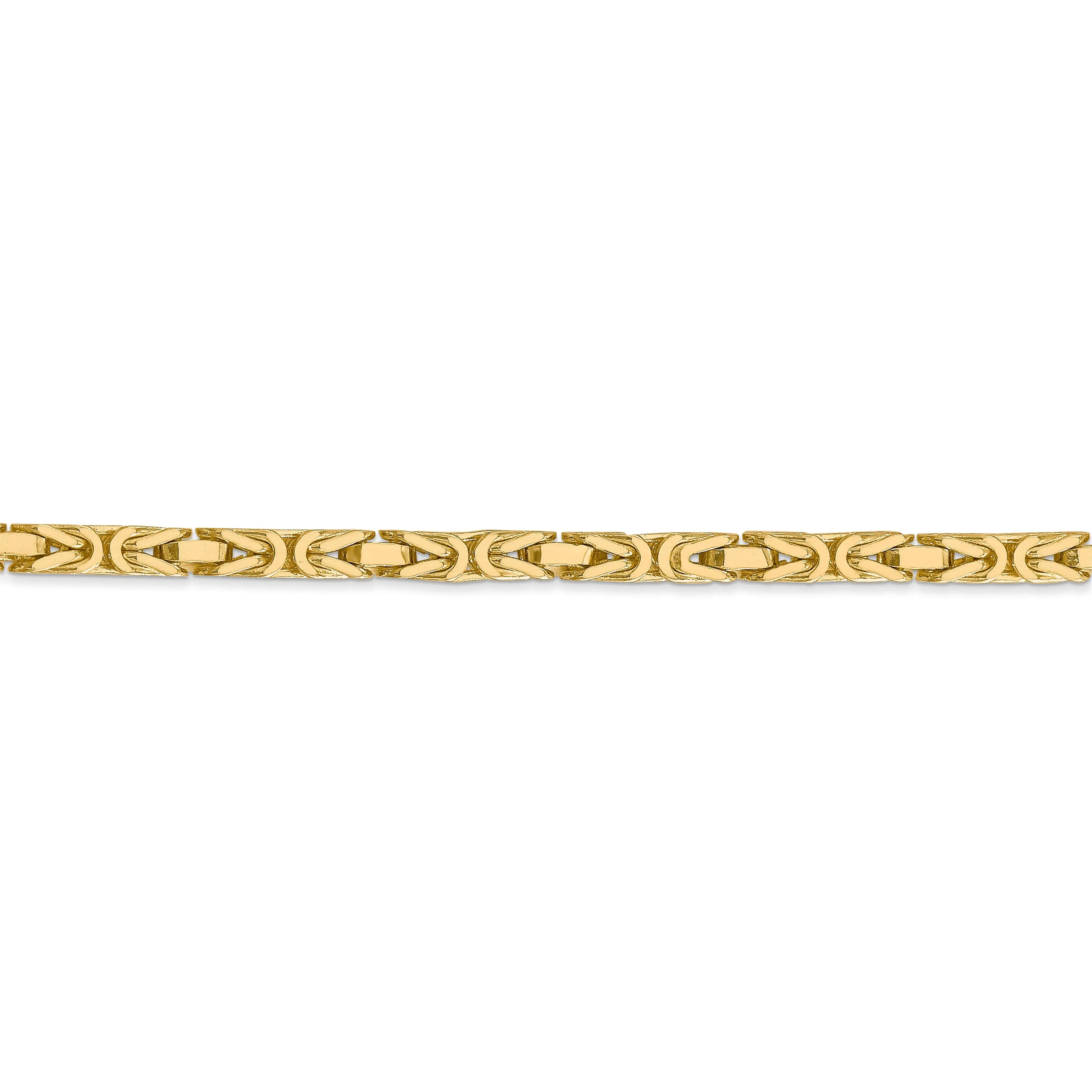 14k Yellow Gold Polish 3.25-mm Byzantine Chain