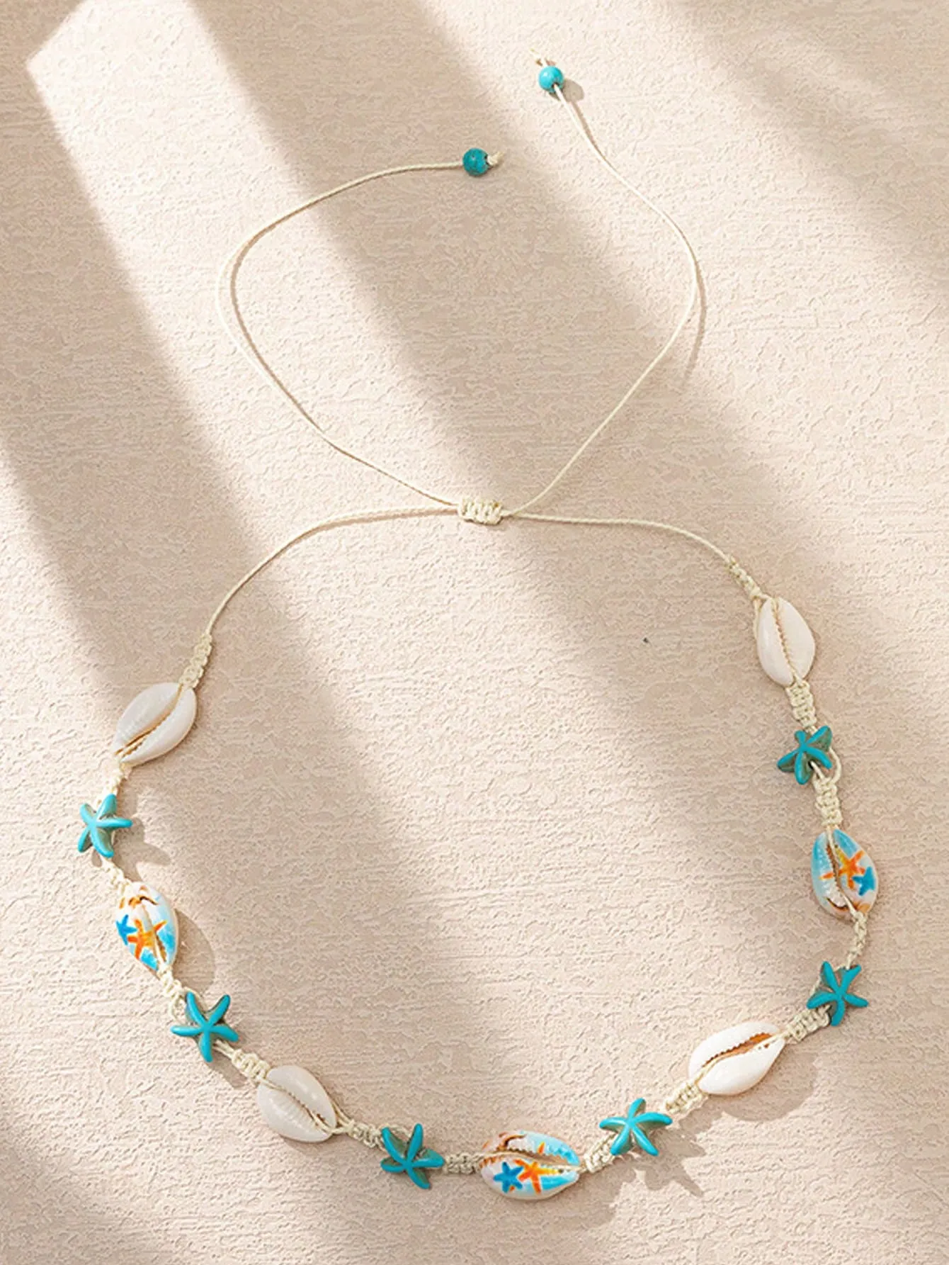 1pc Bohemian Shell & Starfish Decor Necklace Statement Necklace Modern Necklace