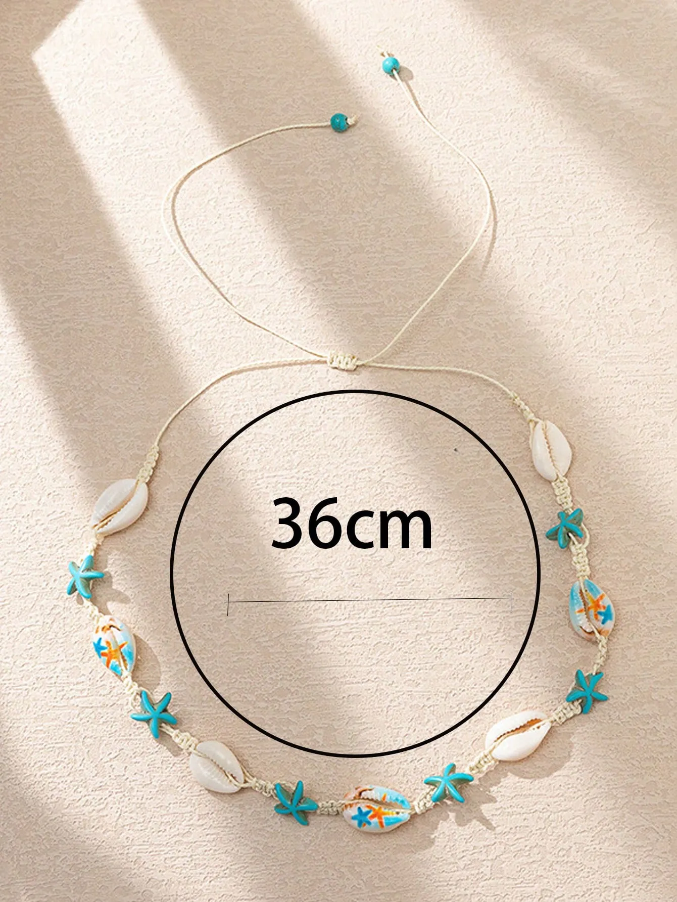 1pc Bohemian Shell & Starfish Decor Necklace Statement Necklace Modern Necklace