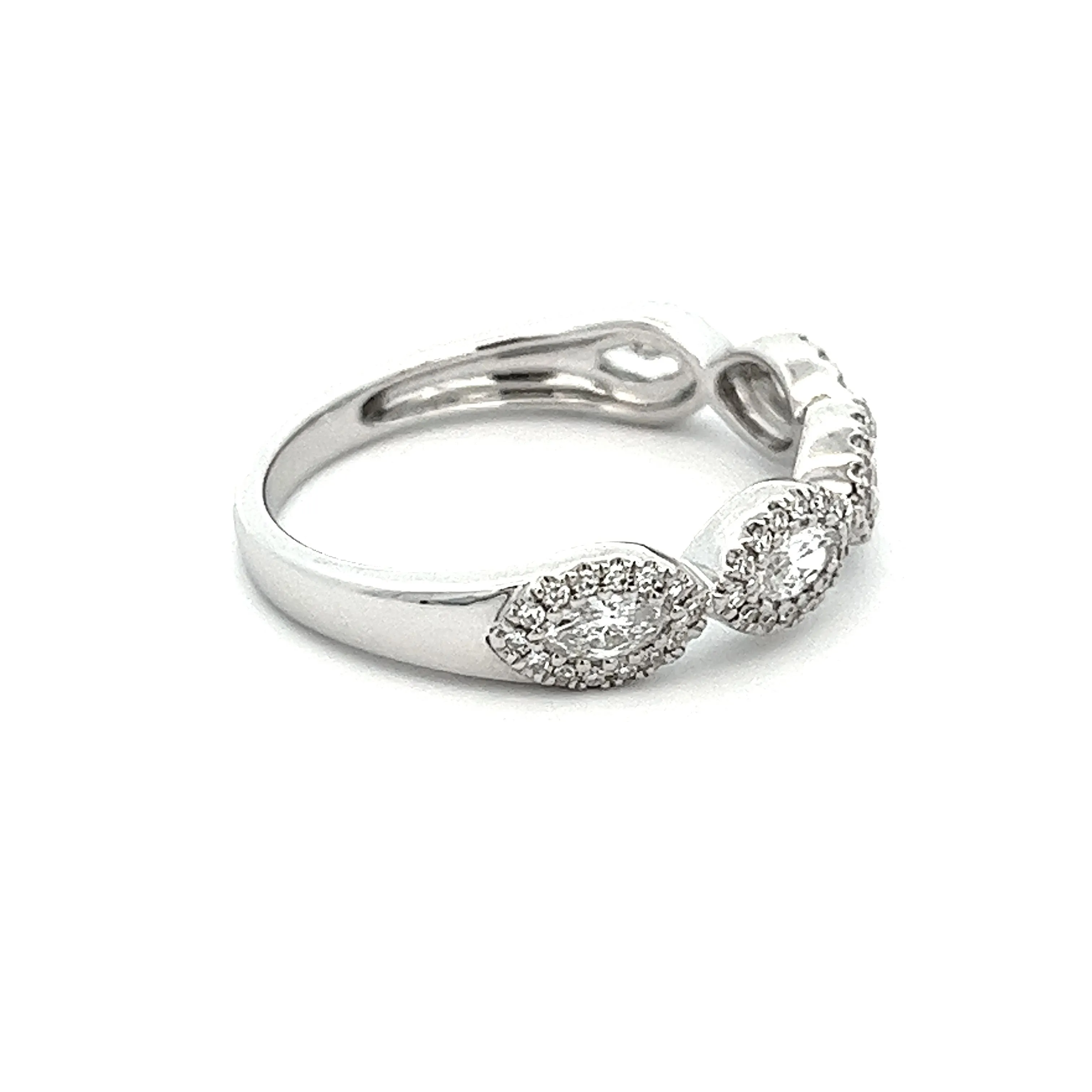 .55ct 14k White Gold Diamond Band