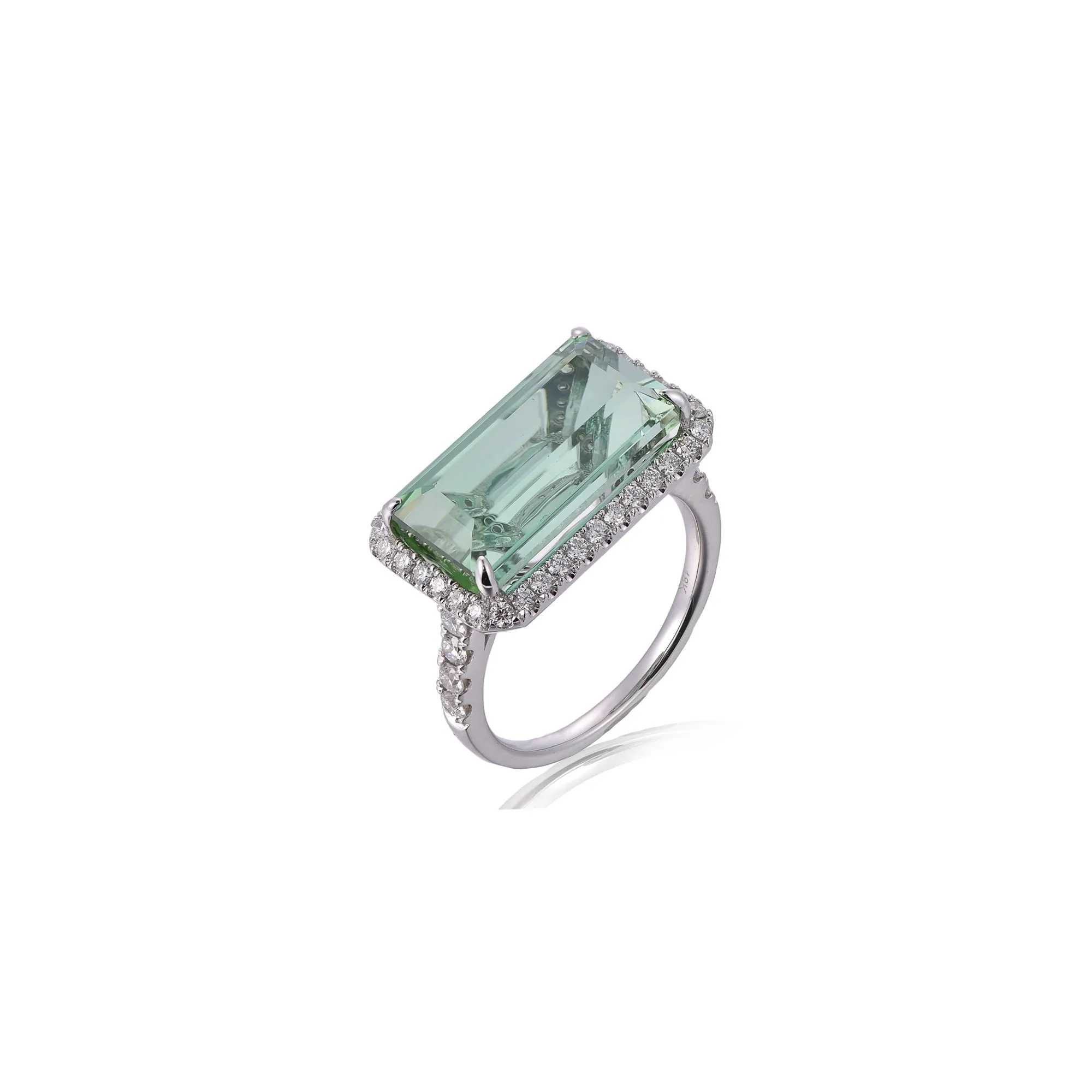 9.83CT Green Tourmaline Ring