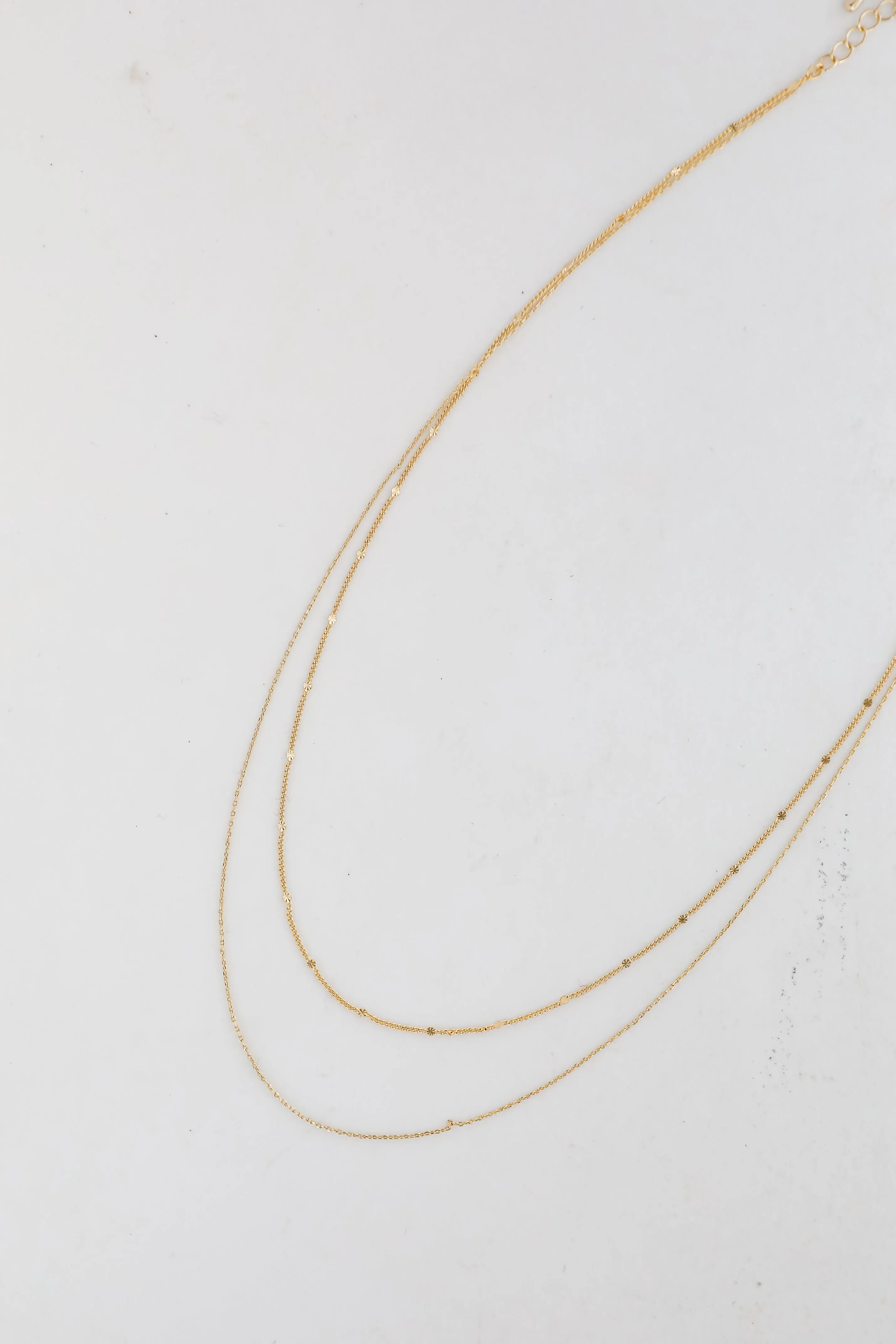 Abbie Gold Layered Chain Necklace