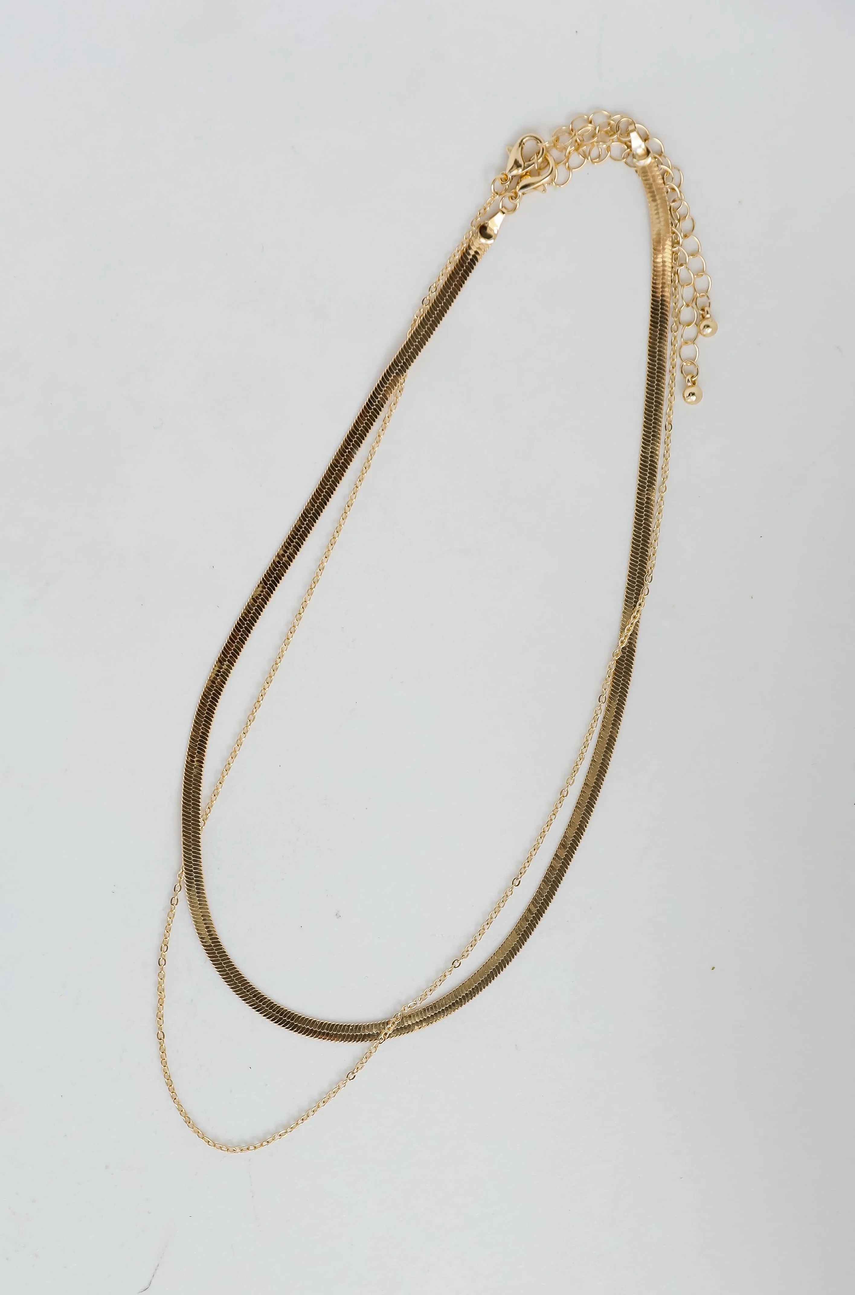 Abigail Gold Layered Chain Necklace