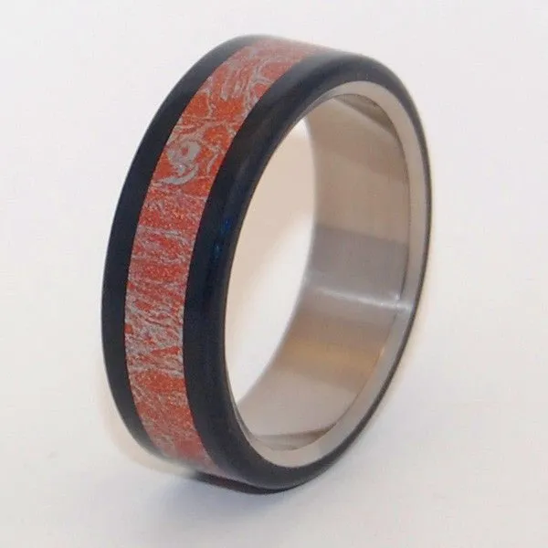 Akita | Men's Akita Wood, Meteorite & Titanium Wedding Ring