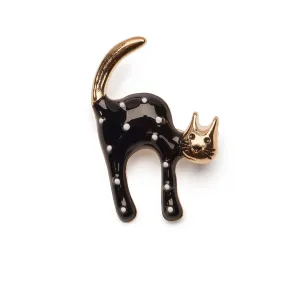 Black Cat Brooch: Vintage Brooch