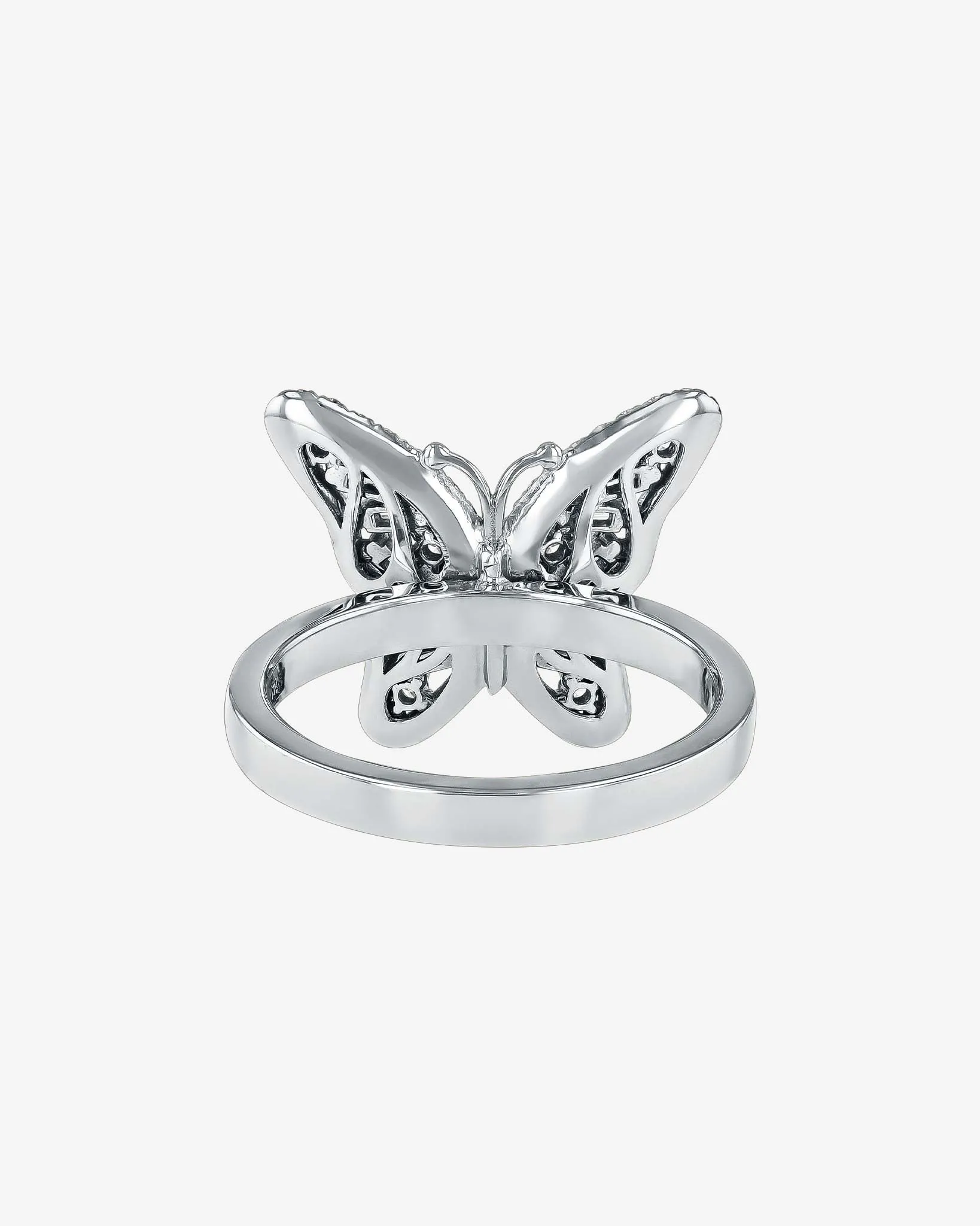 Bold Small Butterfly Diamond Ring