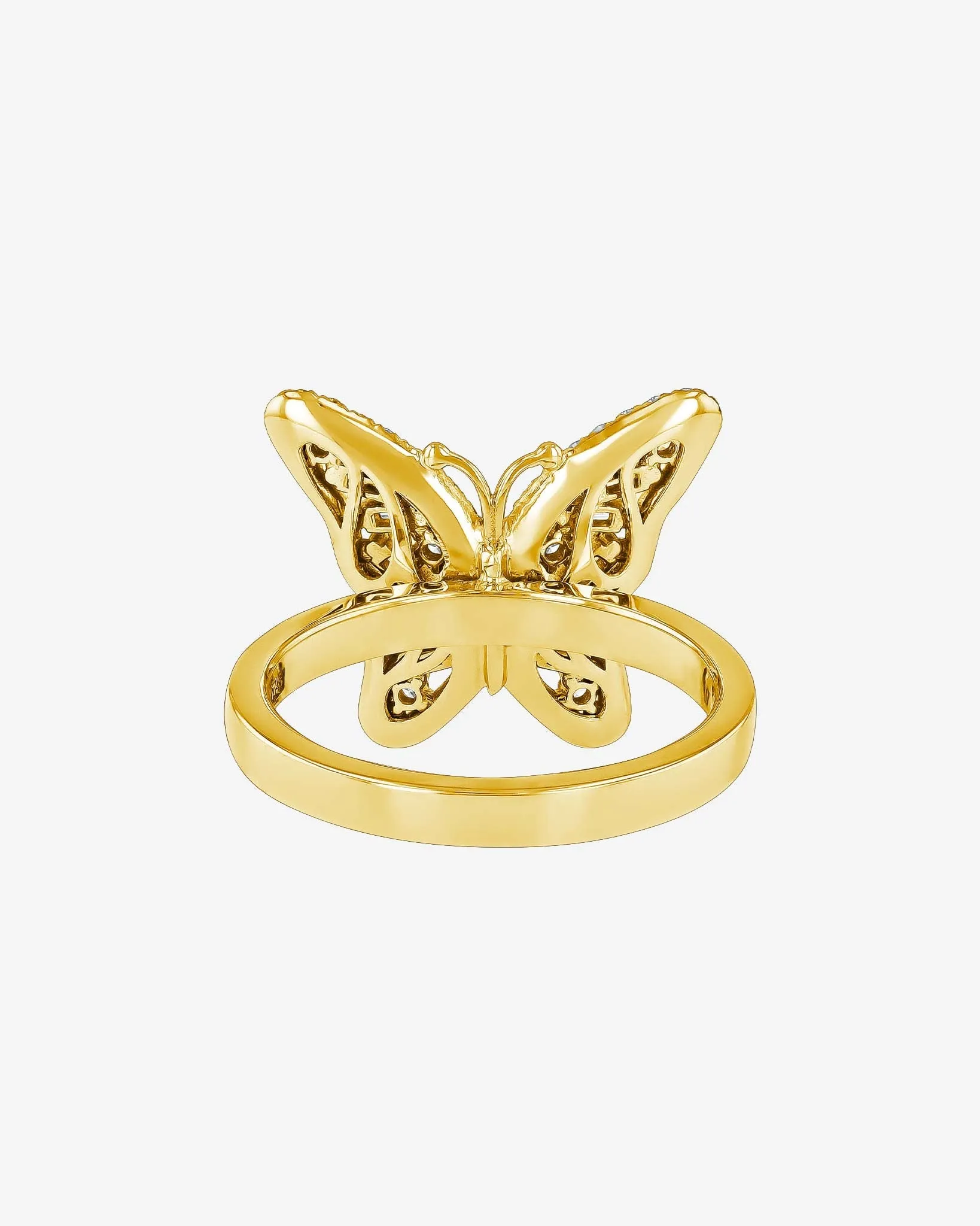 Bold Small Butterfly Diamond Ring