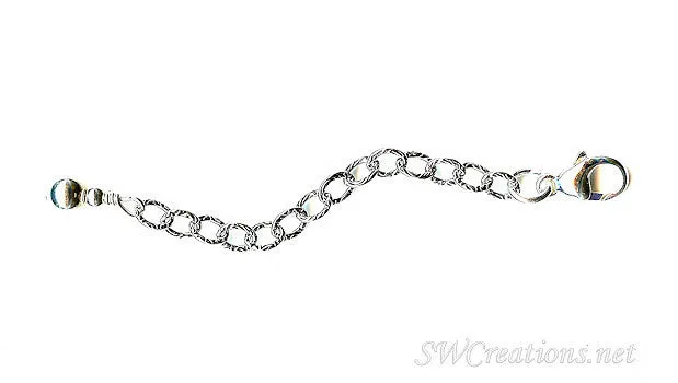 Boulete Ball Fancy Silver Jewelry Necklace Extender