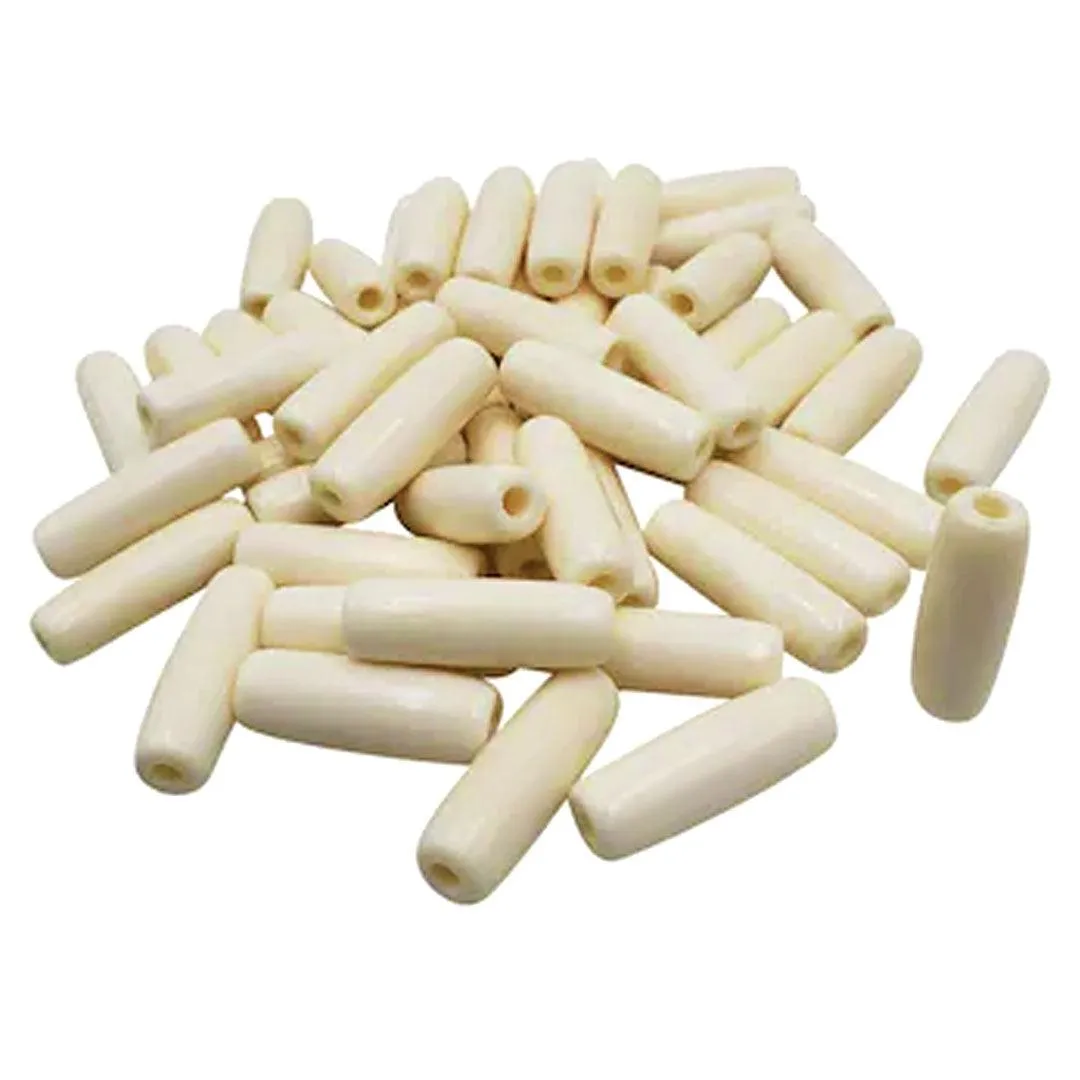 Buffalo Bone Hair Pipe Thin Beads 10 PKG