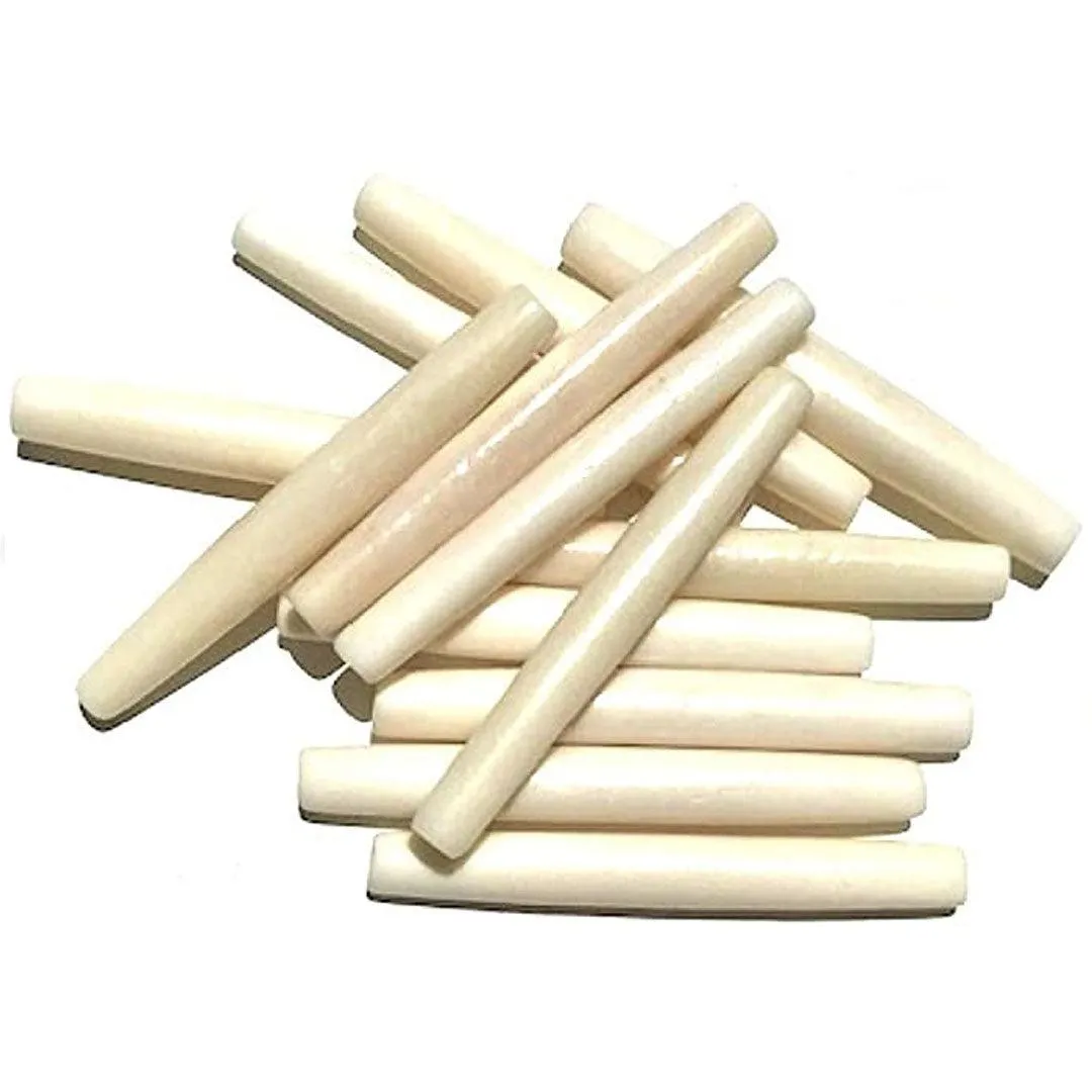 Buffalo Bone Hair Pipe Thin Beads 10 PKG