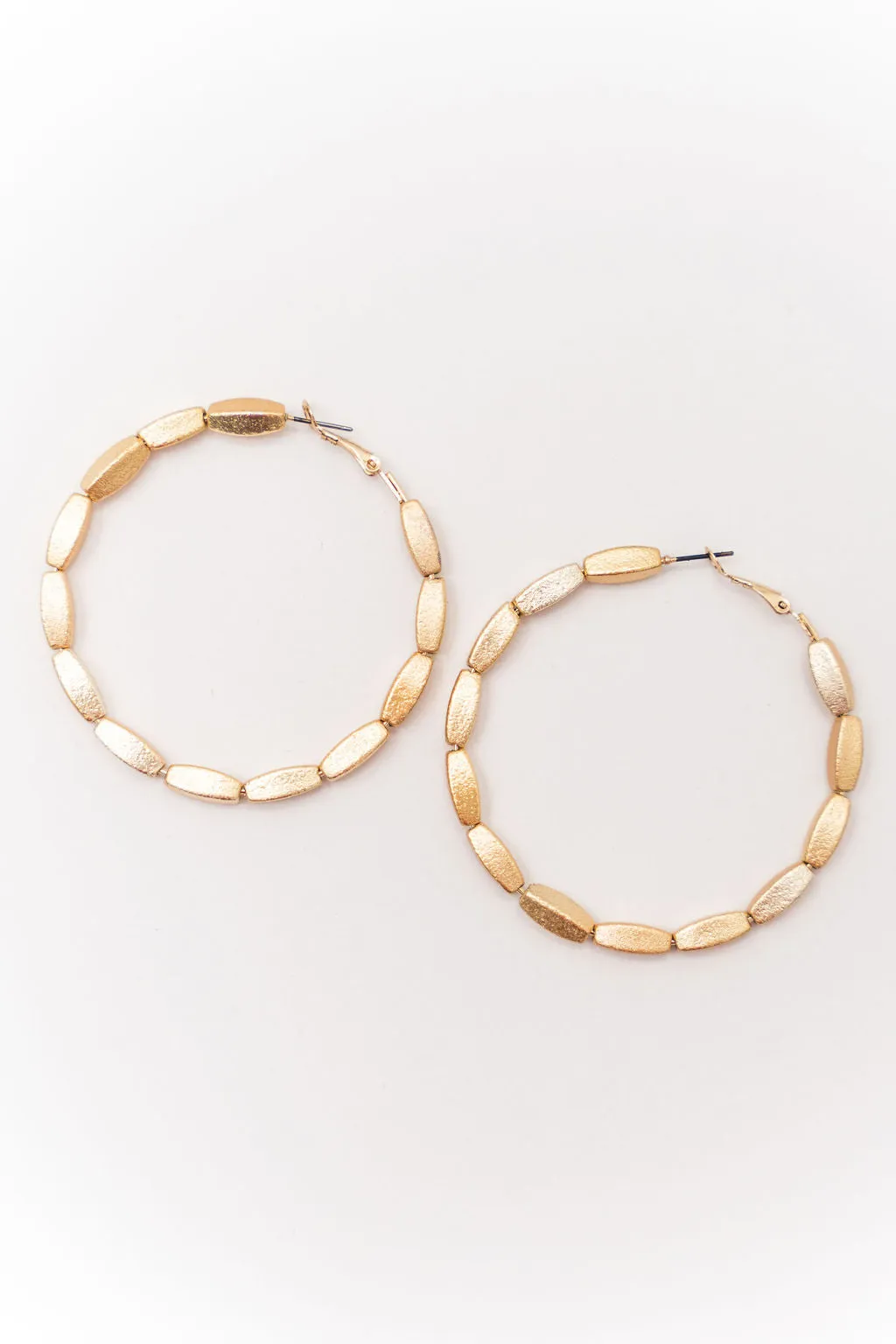 Chic Beaded Hoop Earrings