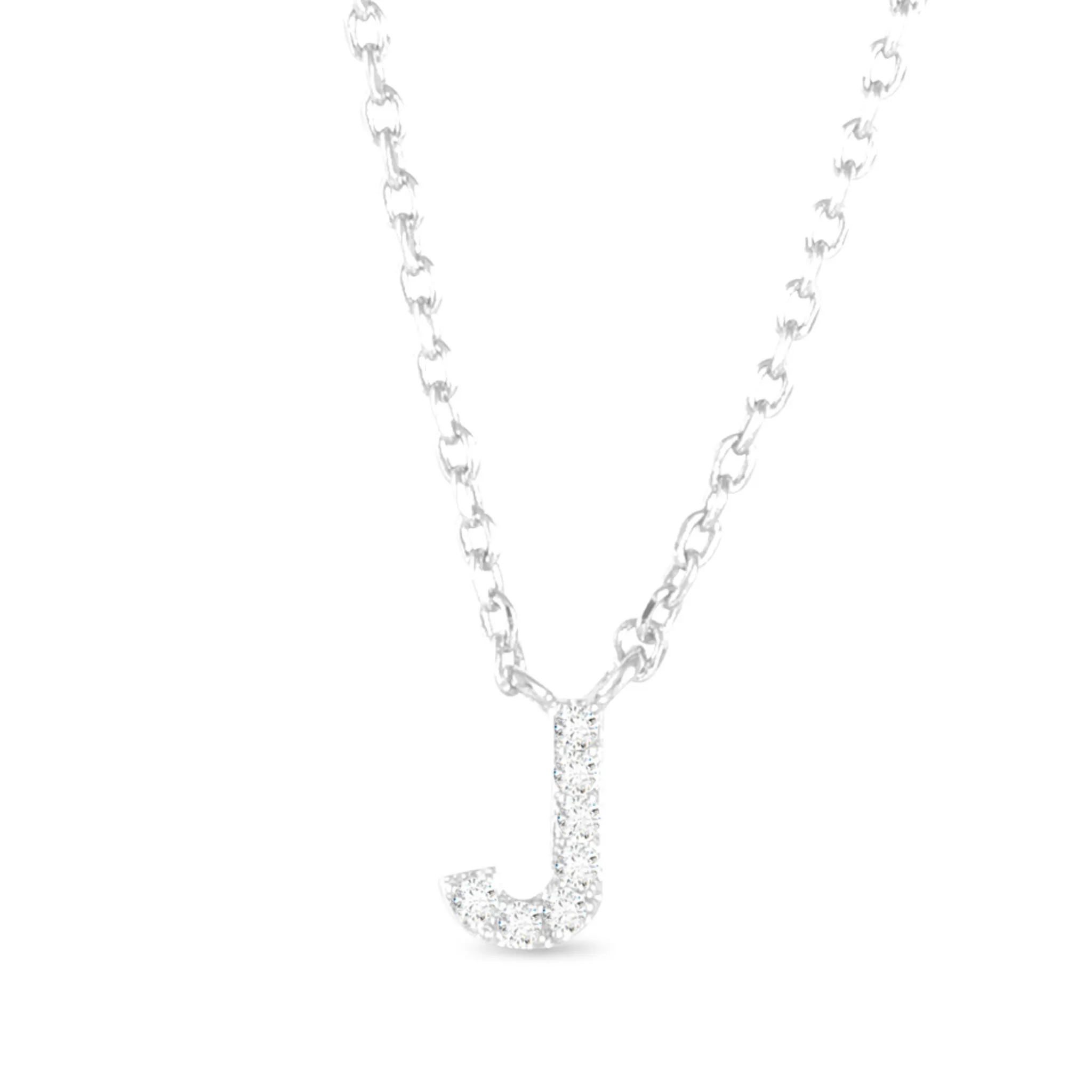 Cubic Zirconia Initial Necklace