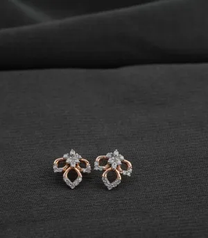 Diamond Petal Chic Earrings