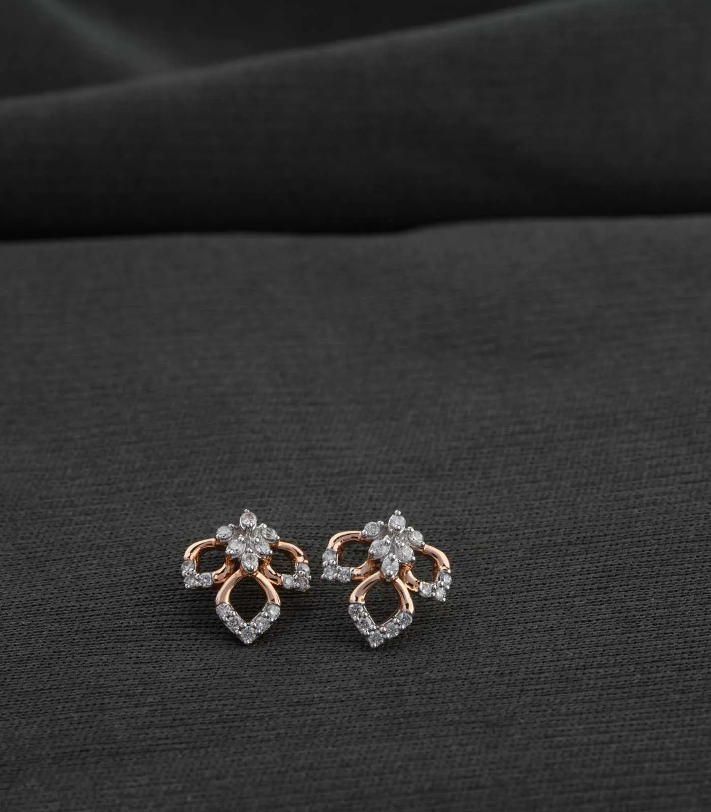 Diamond Petal Chic Earrings