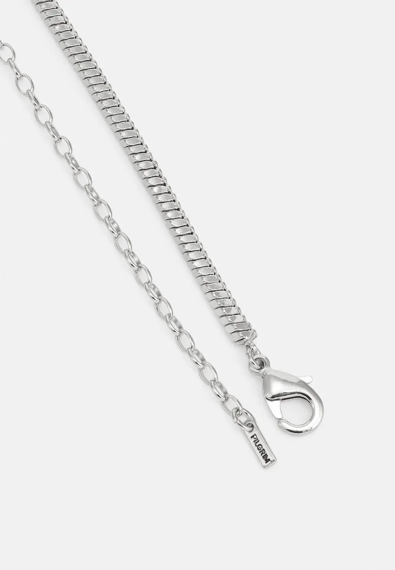 Dominique Flat Snake Silver Chain Recycled Necklace