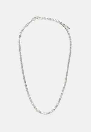 Dominique Flat Snake Silver Chain Recycled Necklace