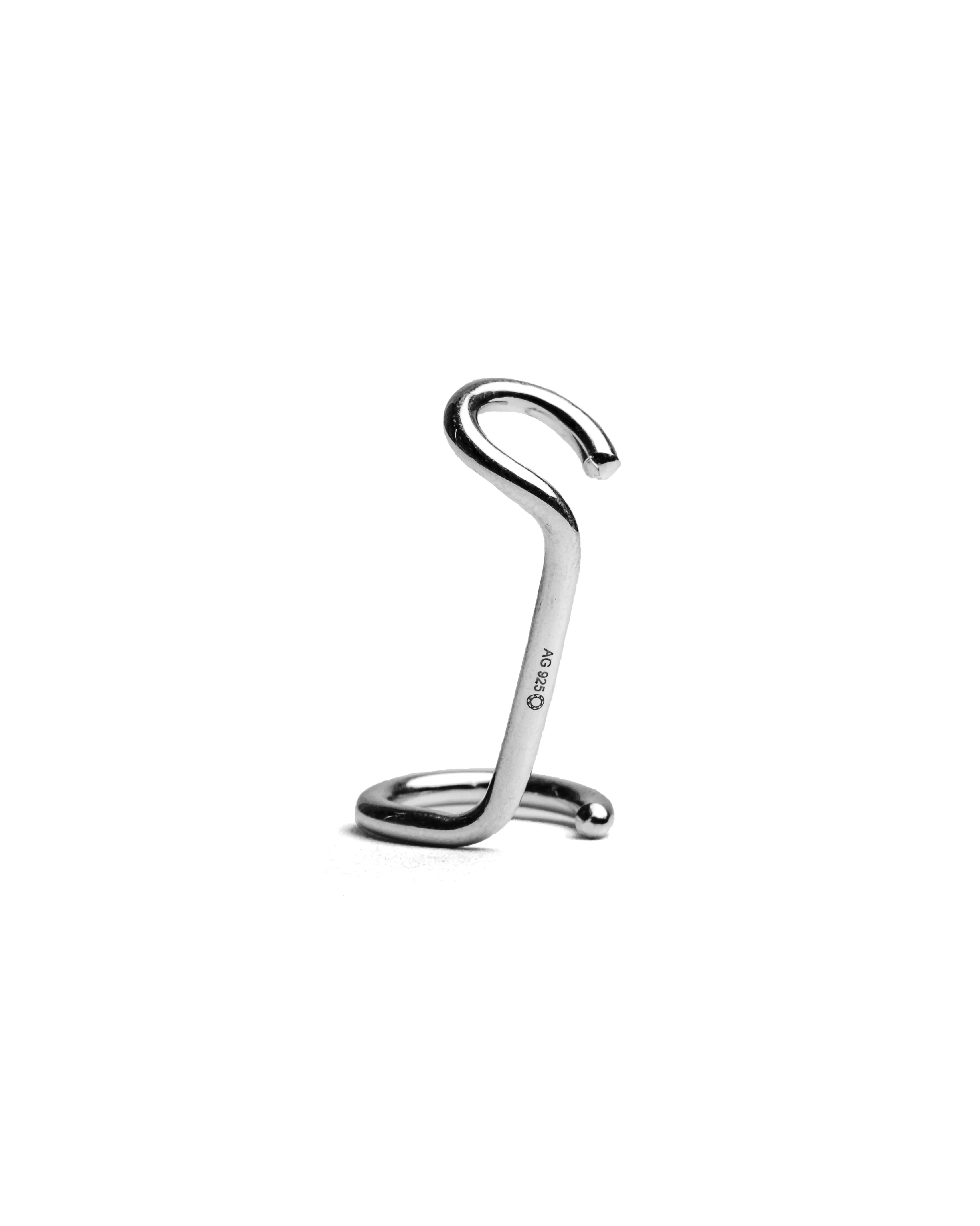 Double Wire Bold Earcuff Silver