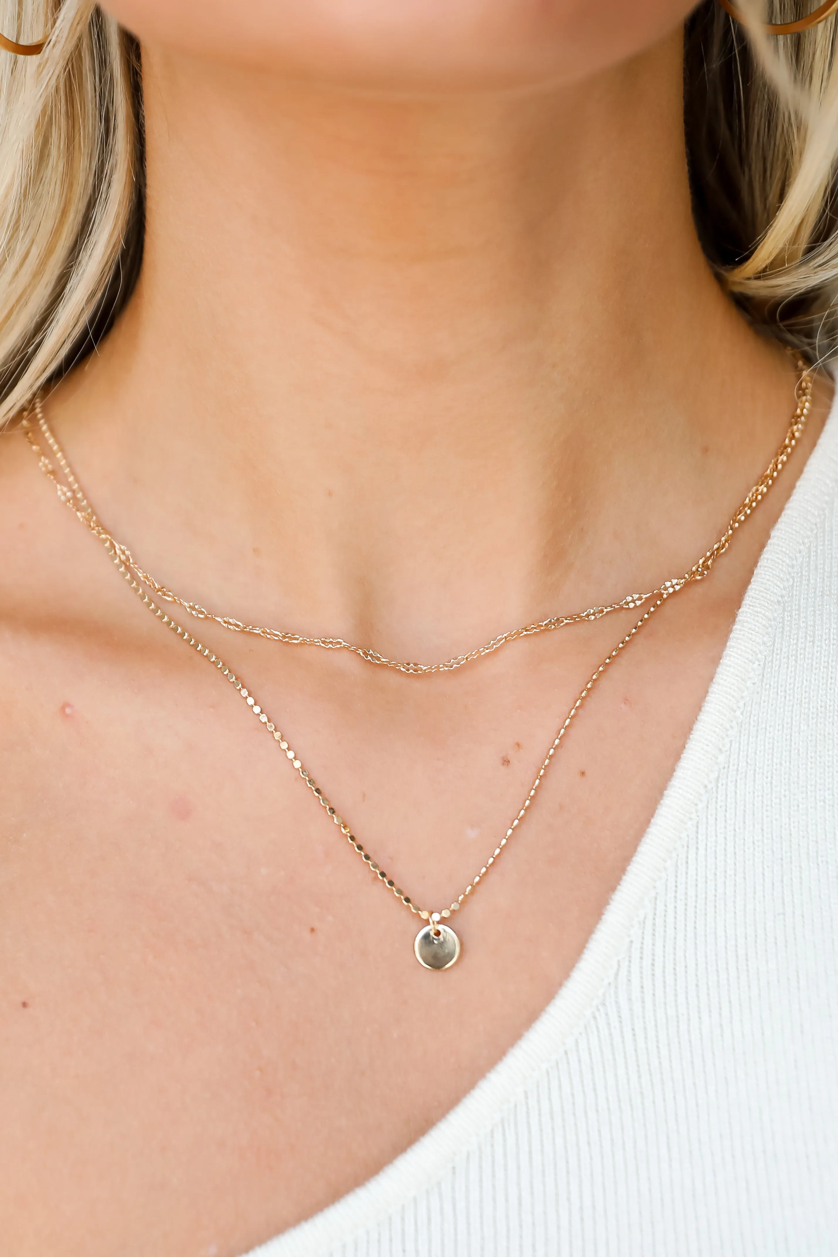 Emery Gold Layered Chain Necklace