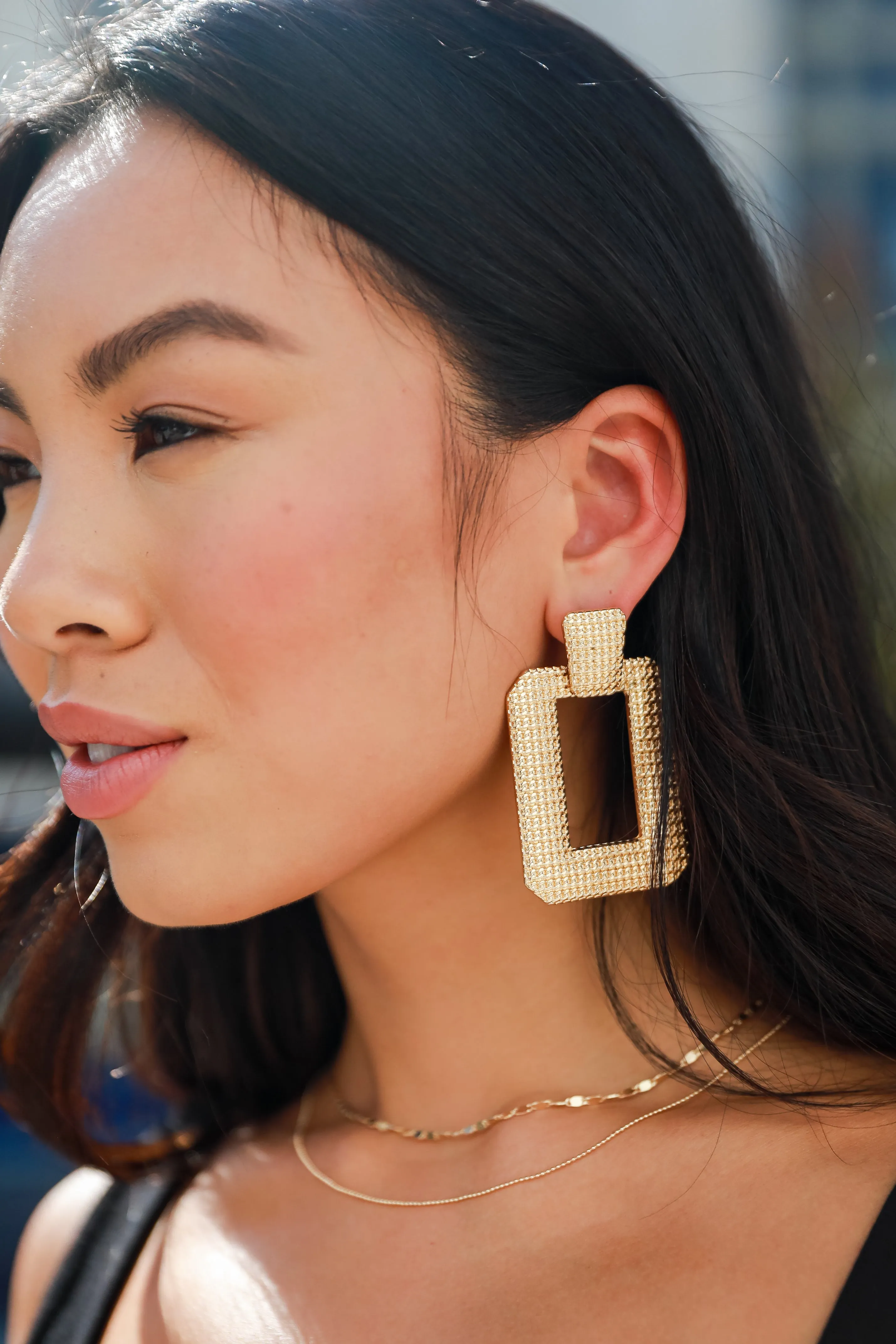 FINAL SALE - Rachel Gold Statement Earrings