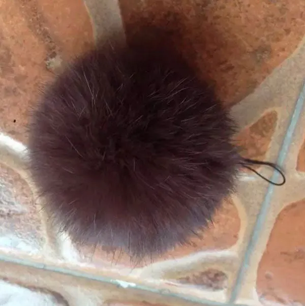 fur pom keychain Real Rabbit Fur Ball Key chains fur keyring porte clef llaveros Key Chain For Bag Charm navidad regalos