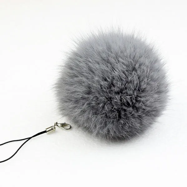 fur pom keychain Real Rabbit Fur Ball Key chains fur keyring porte clef llaveros Key Chain For Bag Charm navidad regalos