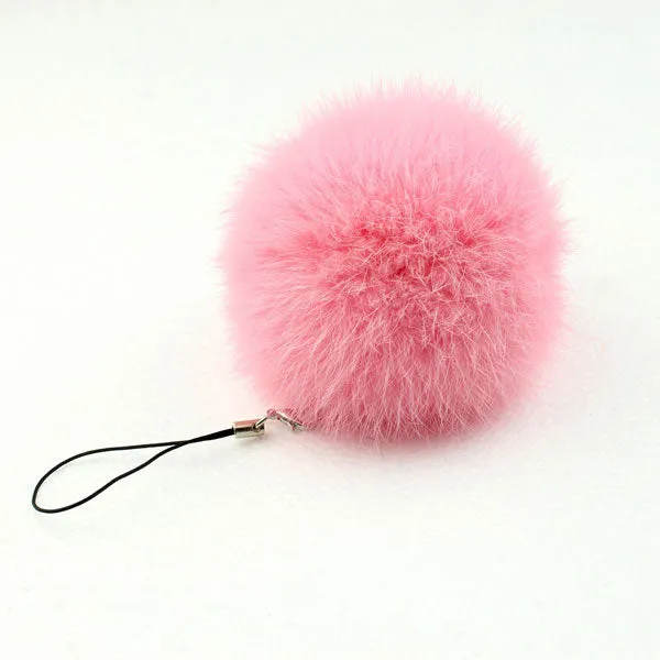 fur pom keychain Real Rabbit Fur Ball Key chains fur keyring porte clef llaveros Key Chain For Bag Charm navidad regalos