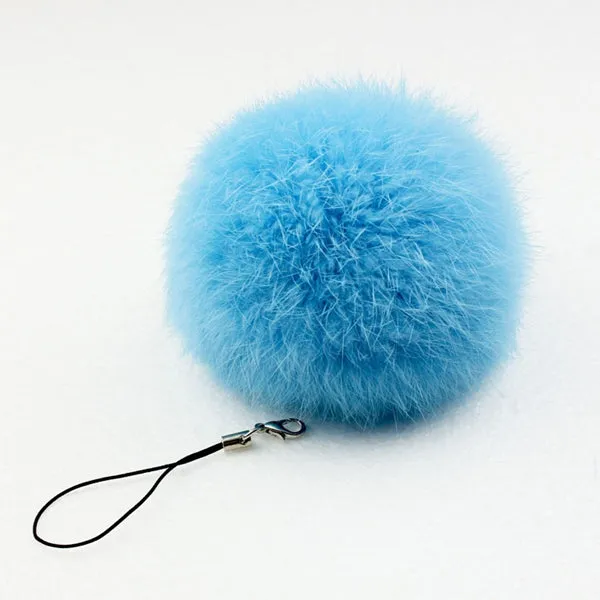 fur pom keychain Real Rabbit Fur Ball Key chains fur keyring porte clef llaveros Key Chain For Bag Charm navidad regalos