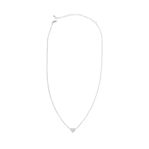 *Geometric Round Necklace, Silver