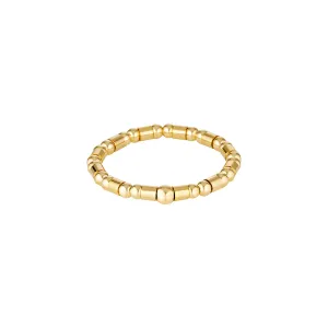 Gold Codie Bead Ring