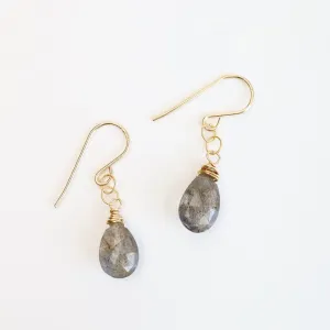 Gold Filled Labradorite Drops Earring