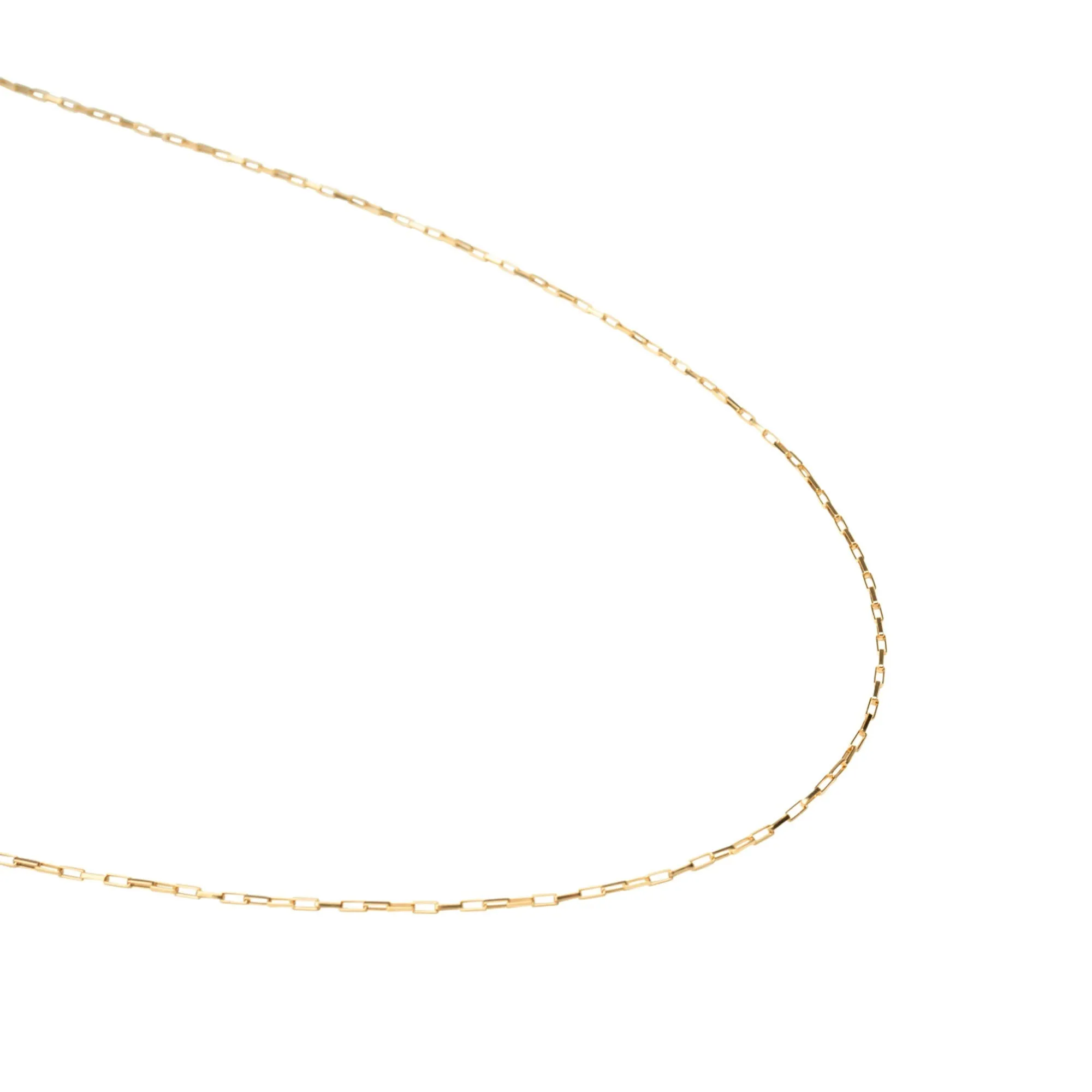 Gold Filled Thin Box Necklace