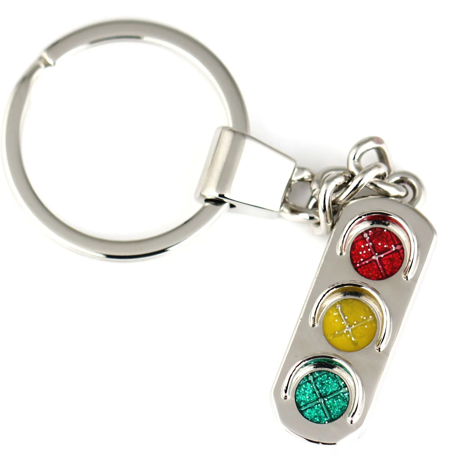 High quality Traffic lights type keychain model key chains jewelry sports trinket key ring