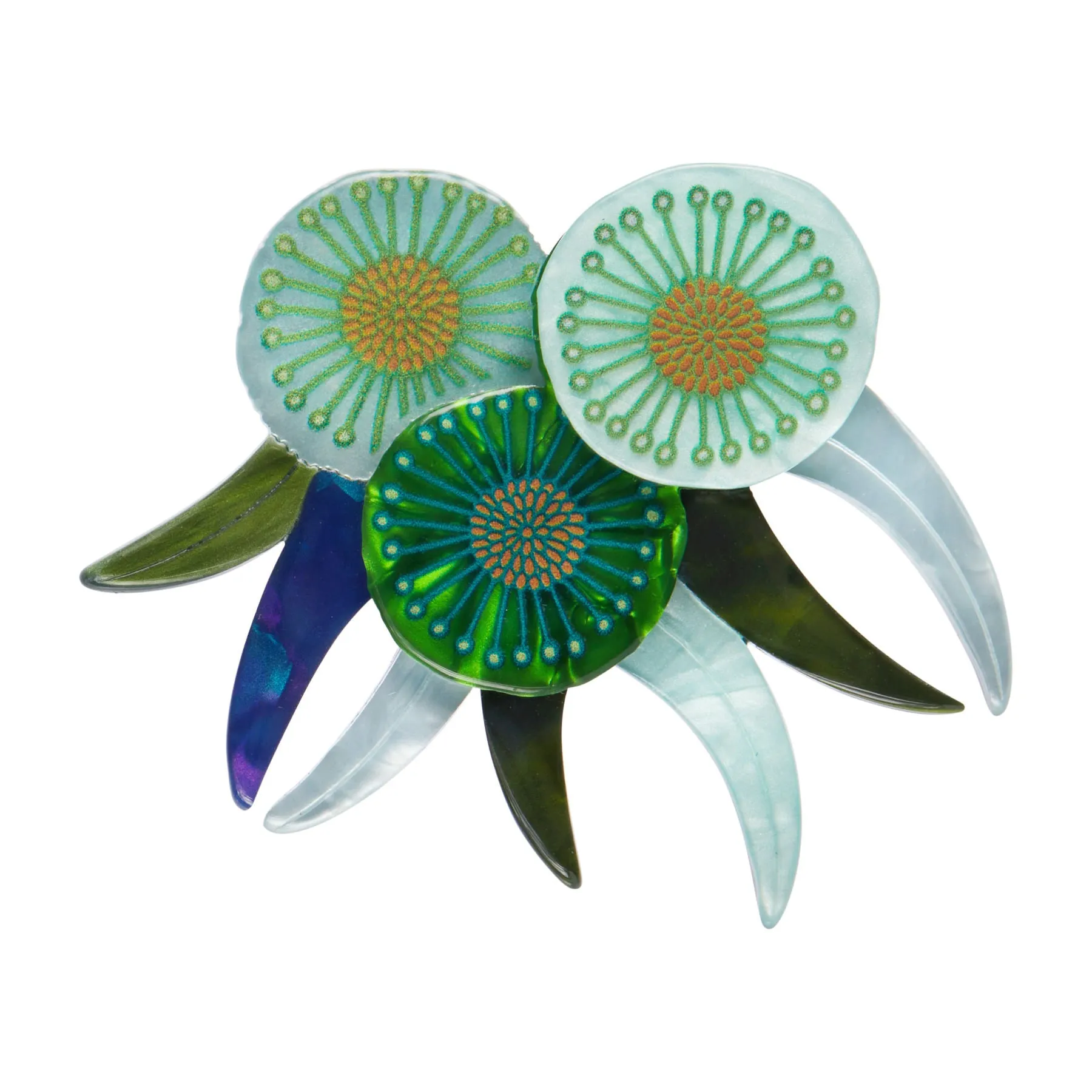 Jocelyn Proust Collection Verdant Green Gum Brooch