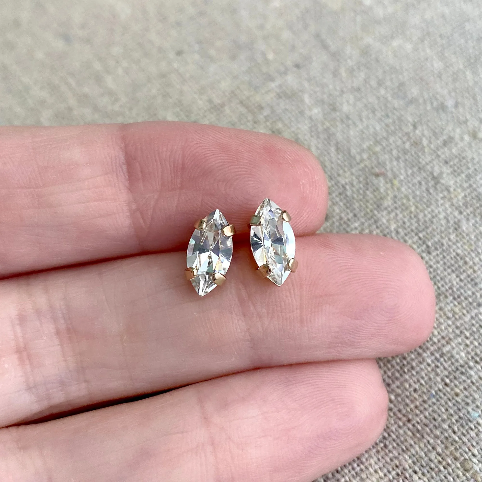 Marquise Post Earrings • Medium