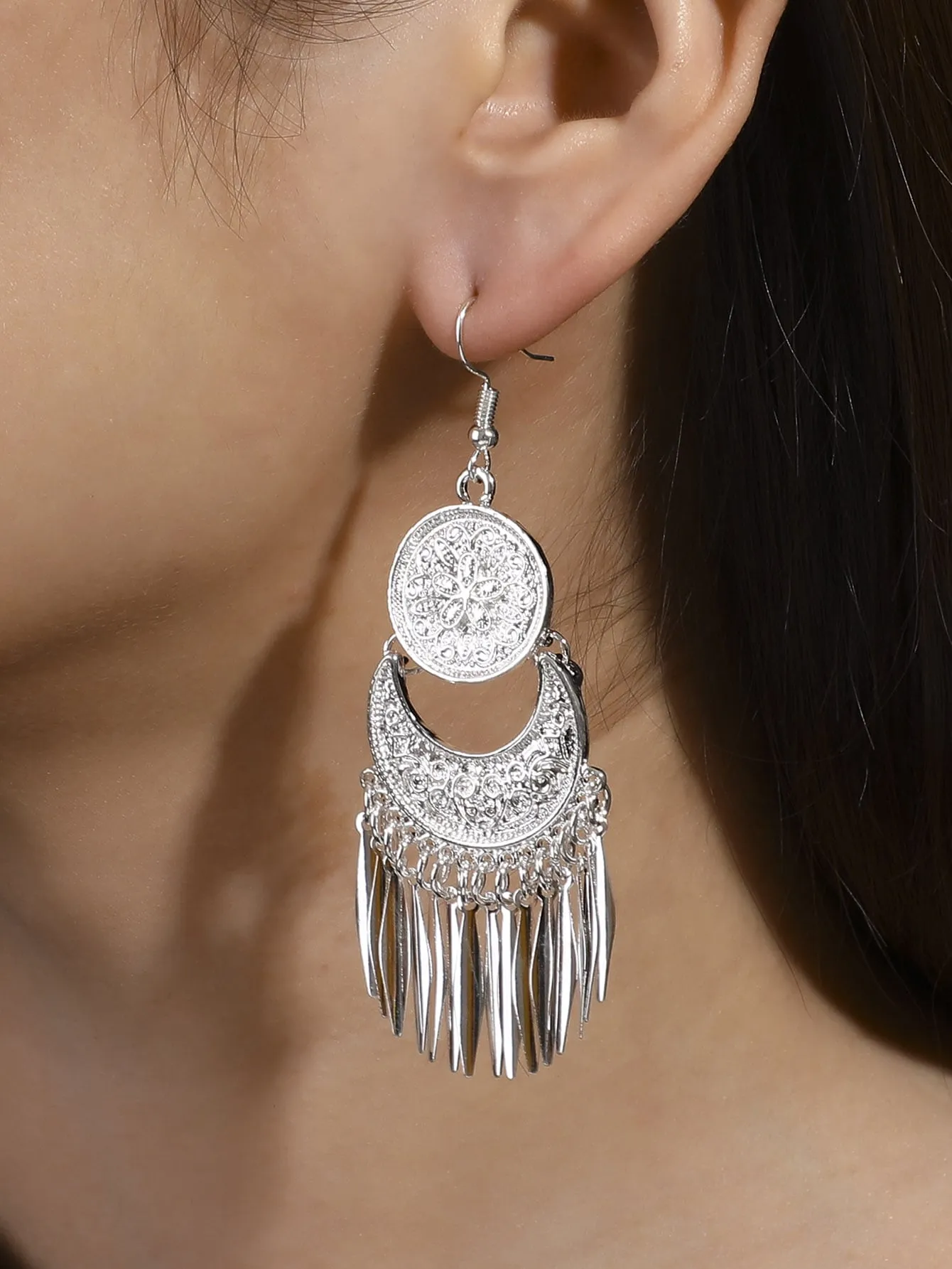 Meet Me at the Barn Silver Drop Earrings