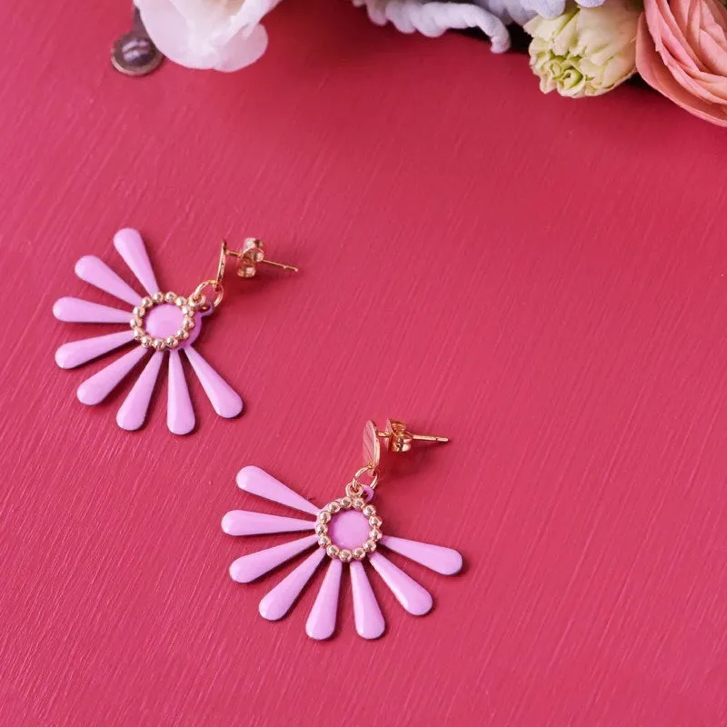 Middle Child: Flossie Earrings Orchid