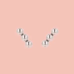 Minimalist Beaded Stud Earrings