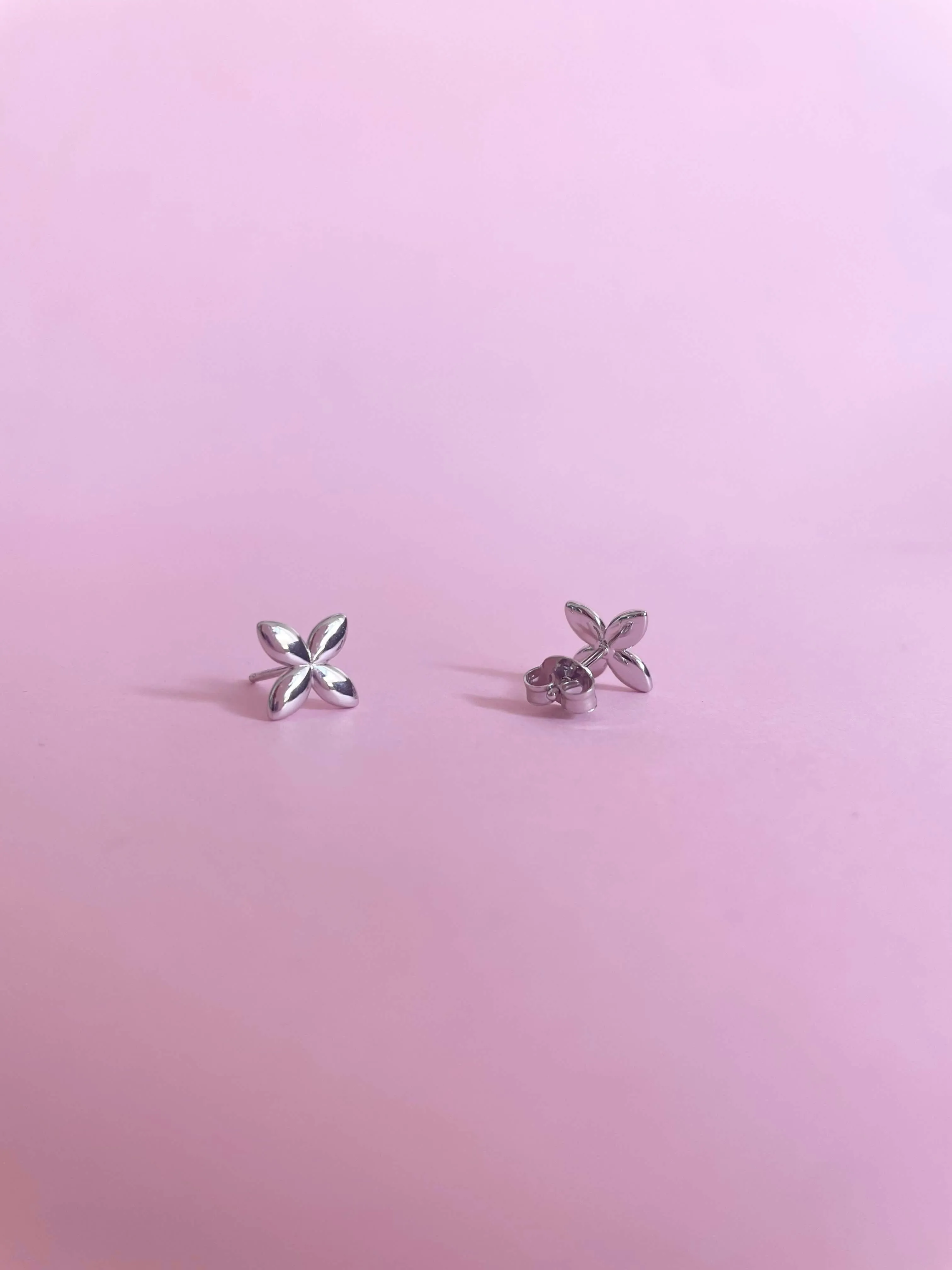 Minimalist Butterfly Earrings | Silver