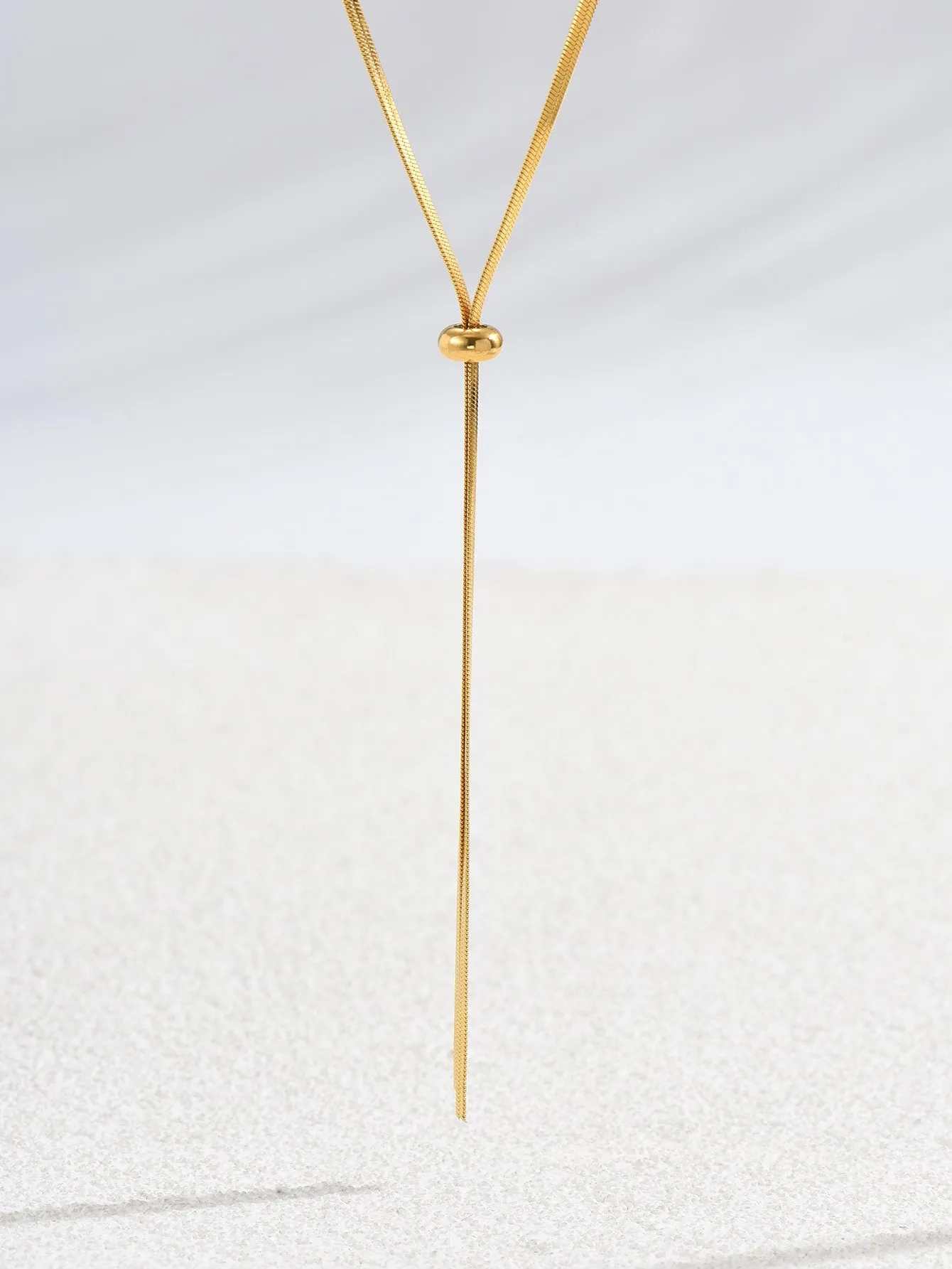 Minimalist Y Lariat Necklace Statement Necklace Modern Necklace Creative Jewelry