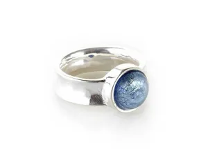 Murano Half Perle Silver Ring 10mm