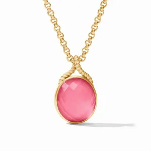 Nassau Stone Pendant - Peony Pink