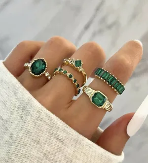 Oh La La Express Women Rings Set 5pcs