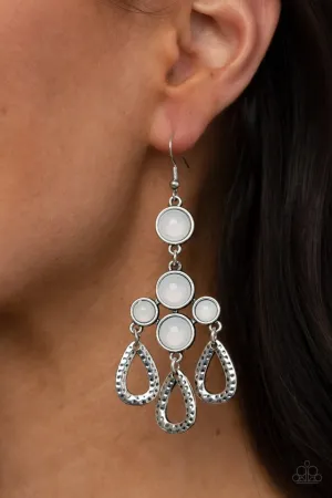 Paparazzi Earring ~ Mediterranean Magic - White