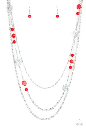 Paparazzi Pretty Pop-tastic! - Red Necklace