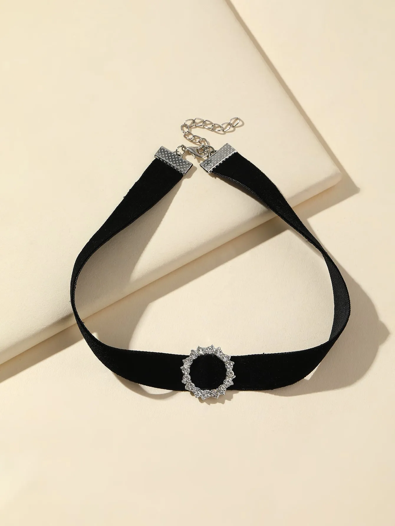 Rhinestone Decor Choker Elegant Jewelry Statement Necklace Modern Necklace