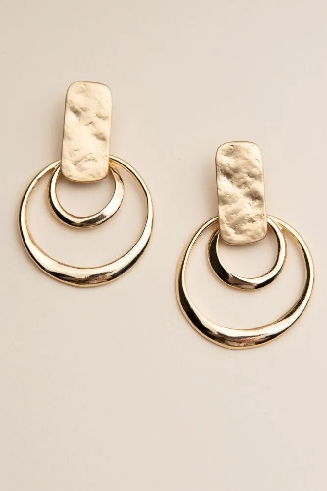 Ring Around Gold Earrings