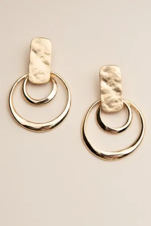 Ring Around Gold Earrings