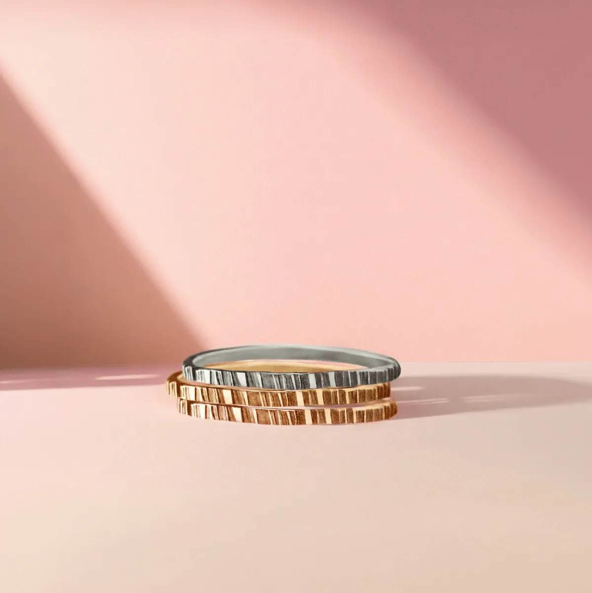 Rugged Trio Stacking Rings