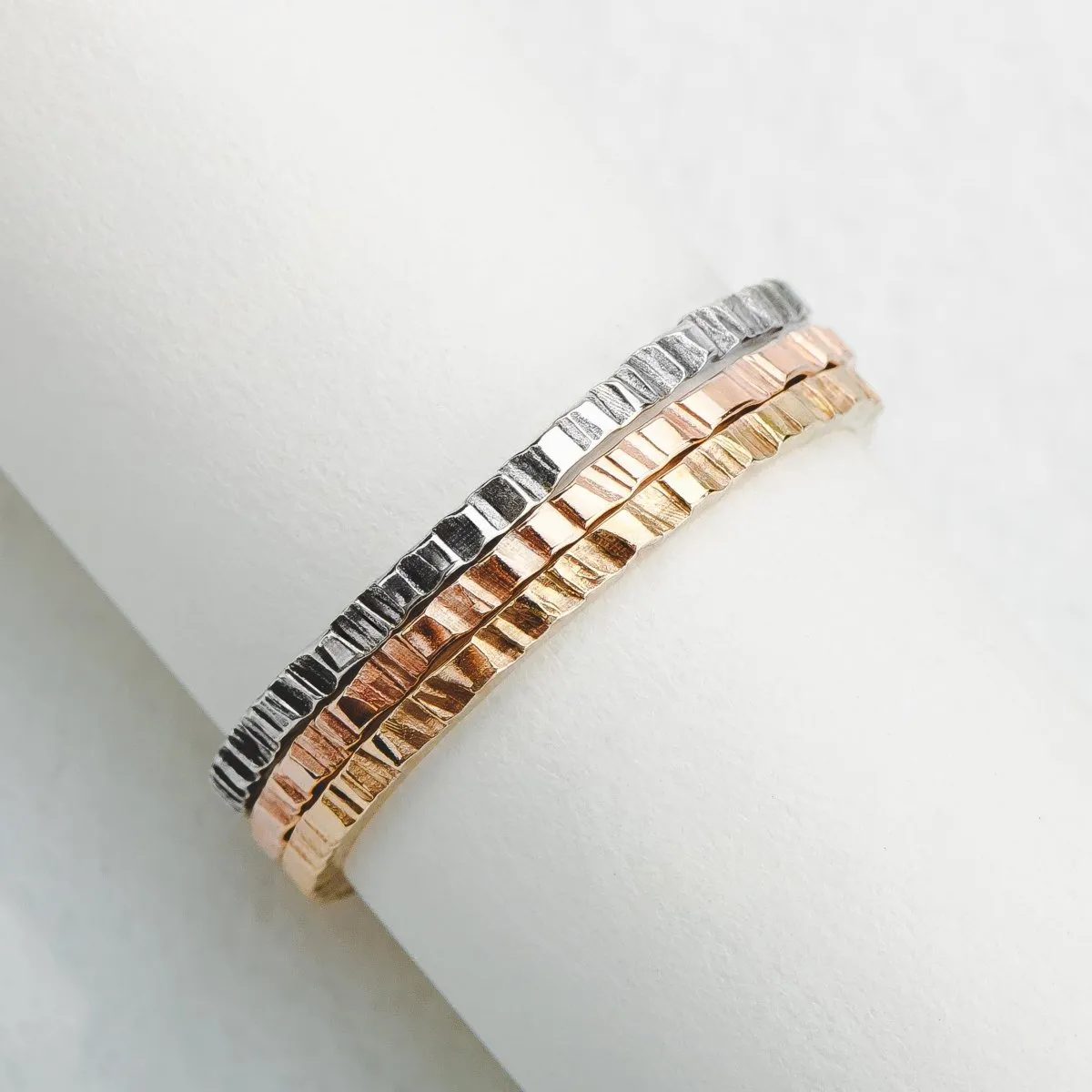 Rugged Trio Stacking Rings